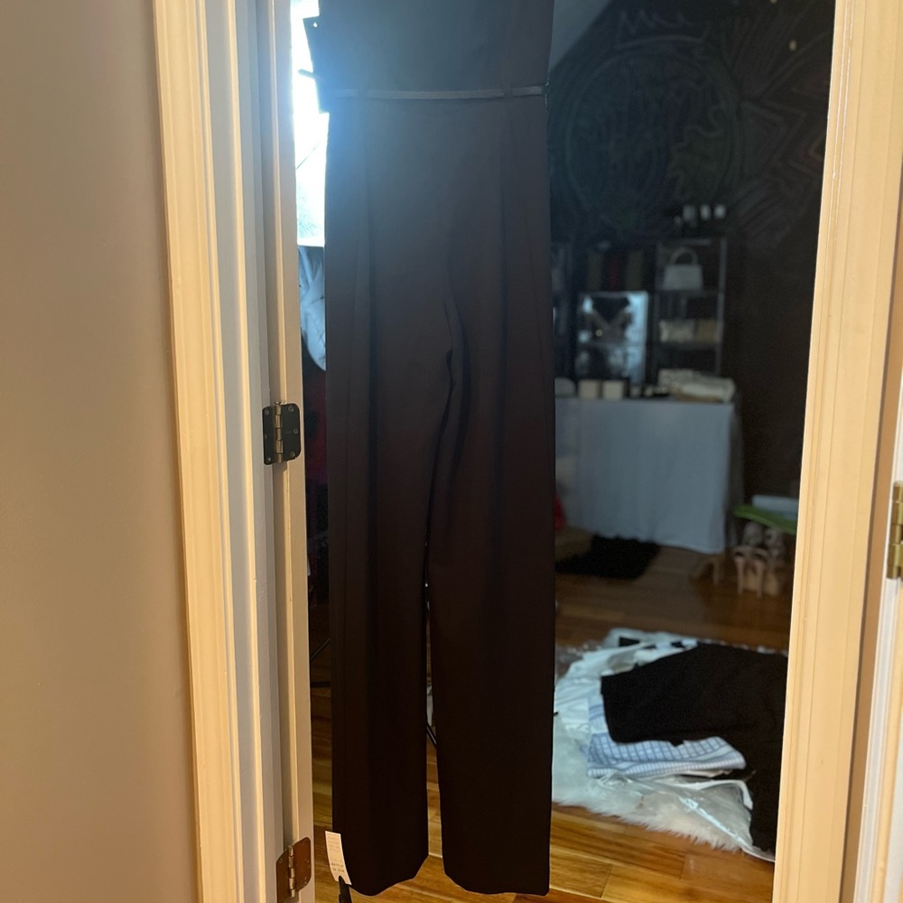 NWT Black Halo Lena jumpsuit, black, size 2 - Picture 4 of 5